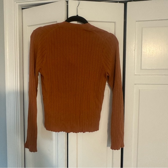Madewell Women's Orange Cardigan Sweater - Picture 6 of 6